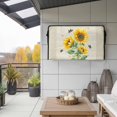 thumbnail image 2 of Outdoor TV Cover 68x42x4.5in, Watercolor Sunflower Green Leaves Bee Weatherproof TV Screen Protector with Zipper, Vintage Stamp Letter Outside Television Cover Fits Up to 70-75", 2 of 9