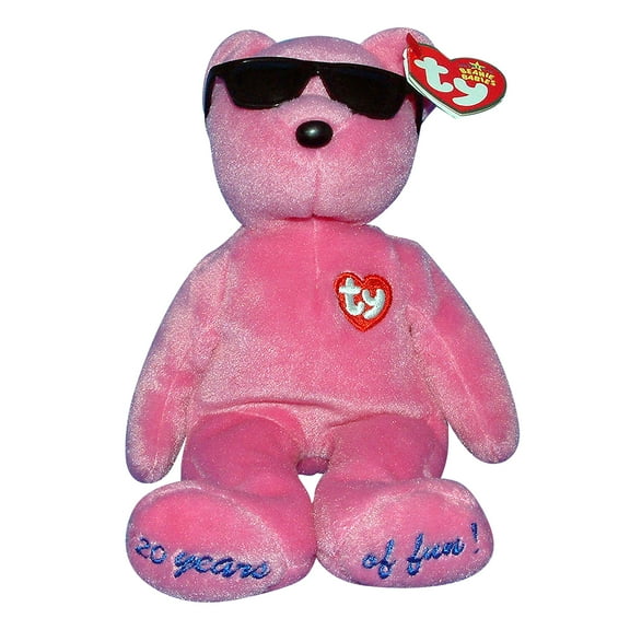 Ty Beanie Baby: Summertime Fun the Bear - Chicago - Pink | Stuffed Animal | MWMT's