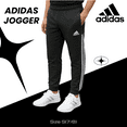 thumbnail image 4 of Adidas Youth Jogger Pants – Black Carbon Gray Sweatpants for Boys & Girls, Size S (7/8), 4 of 6