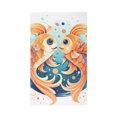 thumbnail image 4 of Poisson Cartoon Charmant Poissons - Illustration Zodiaque Rêveuse - Tapis Dobby, 4 of 5