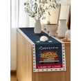 thumbnail image 5 of Table Runner 48 Inches Long for Kitchen Dining, Independence Day Dresser Scarf Farmhouse, Dining Table Decorations for Wedding/Parties, Red Truck USA Flag Star Sunflowers 13 x 48 In, 5 of 8