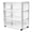 White, 1 Pack, variant on HOMZ Drawer Tower, 3-Tier Clear Plastic Wide Rolling Storage Cart, Removable Wheels, White