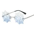 thumbnail image 2 of Gafas terre divertidas gafas terre novedosas gafas Snowfake para disfraces suministran gafas de sol de copo de nieve, 2 of 5