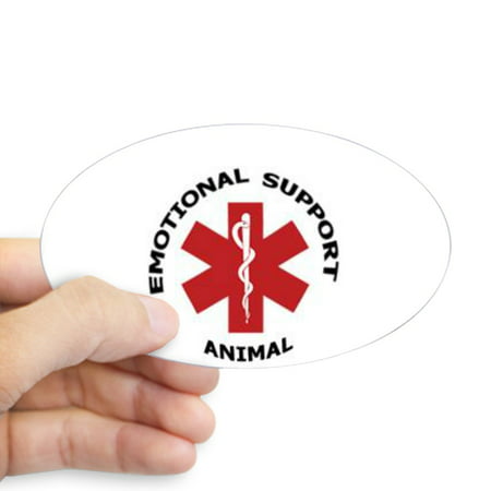 CafePress - Emotional Support Animal Sticker - Sticker