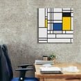 thumbnail image 3 of Epic Graffiti 'Mondrian NFT3' by Epic Portfolio, Giclee Canvas Wall Art, 26"x26", 3 of 8