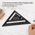 thumbnail image 4 of Regla triangular, Cuadrado triangular de aleación de aluminio, Regla triangular de aluminio, Tr, 4 of 5
