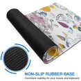 thumbnail image 6 of Long Mouse Pads for Desk,Pioneer Flower Floral Print Pattern Desk Mats on Top Of Desks, Desk Mouse Pad Extra Large with 3mm Non-Slip Base and Stitched Edge for Gaming,Office,Work,Home 31.5"x11.8", 6 of 6