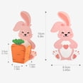 thumbnail image 3 of Hxlamzoo 10 Pcs Easter Bunny and Carrot Candy Packaging Cards 3D Foldable Box Food Safe Paper for Easter Party Home Decoration, 3 of 6