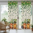 thumbnail image 5 of Outdoor Curtains for Patio Waterproof, St. Patrick's Day Outdoor Privacy Panels Grommet, Green Lucky Shamrocks Harp Beer Retro Rustic Blackout Outside Curtains for Porch/Cabana 54"x95", 1 Panel, 5 of 8