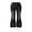 Black-A1, variant on OYYN Girls' Bow Bell Bottom Flare Jeans, High Elastic Waist Stretch, Suitable for Ages 7-14 Years