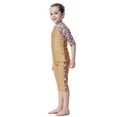 thumbnail image 6 of Kkkded Girls 3 Pcs Swimsuits Set Swimwear Set for Kids Teen 1-14Years Printing Soft Comfy Swim Suits Little Girls Bathing Suit with Hat Mid-length Sleeve Bikini, 6 of 7