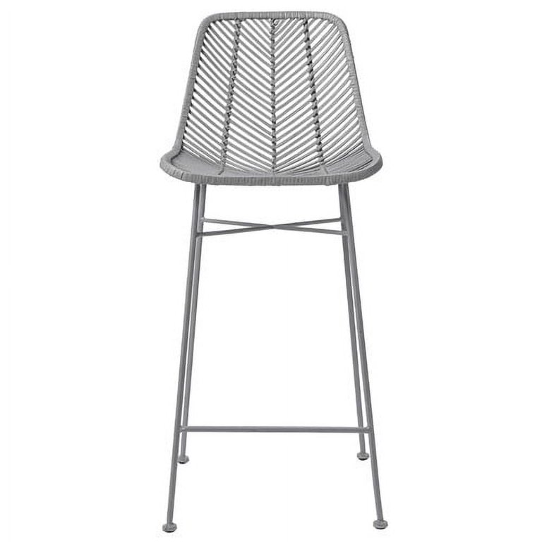 Black wicker 2024 bar stools