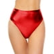 thumbnail image 2 of MKLEKYY Pantalones Cortos De Mezclilla Para Mujer, De Cintura Alta, Metálicos, Tipo Botín, Para Bailar, Ropa De Club, 2 of 4
