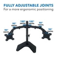 thumbnail image 3 of axGear Dual Monitor Stand Adjustable Desk Mount Holder Screen Arm for Led LCD 13 - 27 Inch, 3 of 8