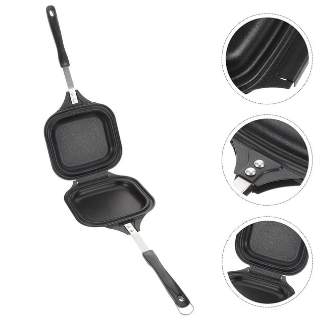 HEALEEP Non Stick Sandwich Iron Double Sided Cooking Tool For Households 1Set