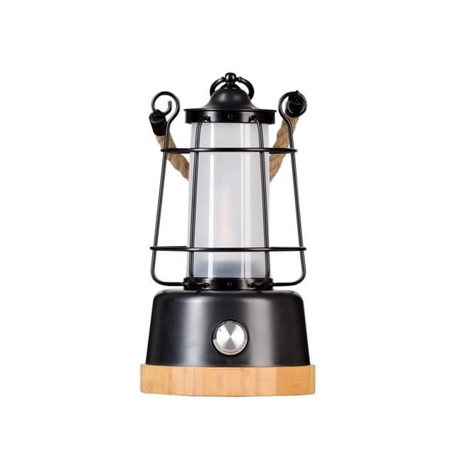 Luz LED de emergencia portátil para aventuras al aire libre en tiendas de campaña, linterna de camping de metal retro