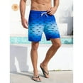 thumbnail image 6 of Swim Trunks Men 7 inch Mesh Liner Stretch Men's Bathing Suit Swimming Trunks for Men Beach Shorts Print Swim Shorts, 6 of 6