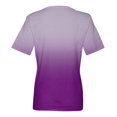 thumbnail image 5 of Tshirts Women Trendy Women's V-neck Short-sleeved Fashionable Gradient Printed Top, 5 of 5