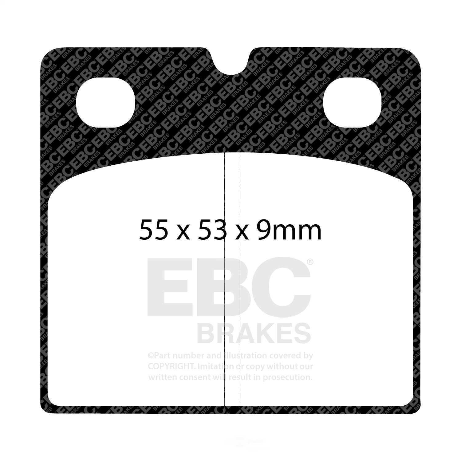EBC 04-12 Aston Martin DB9 Parking Brake Ultimax2 Rear Brake Pads Fits select: 2000-2005 JAGUAR S-TYPE, 2017-2018 AUDI R8