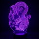 thumbnail image 1 of Lámpara de mesa con luz nocturna con diseño de dragón chino, LED 3D, para dormitorio infantil, 1 of 2