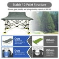 thumbnail image 4 of Spaco 28.5 Inch Extra Wide Sleeping Cot for Adults with Carry Bag-Gray, Compact Camping Cot Backpacking Ultralight Folding Lightweight Cot Easy Set Up Heavy Duty, 4 of 8