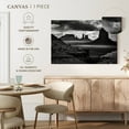 thumbnail image 4 of Elephant Stock Bw Monument Valley National Park Wall Art - Horizontal Canvas Wall Art - Living Room Wall Decor - Nature Canvas - Black And Gray Decor - 12" x 8", 4 of 4