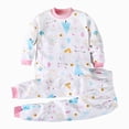 thumbnail image 4 of CAUYDY 12M 18M 24M Toddler Boys Pajamas Baby Clothes Newborn Sleepers Fall Winter Long Sleeve Tee Shirt and Elastic Pants Cute Set Infant Outfits for Boy Sizes 1-2 Years,Pink, 4 of 6