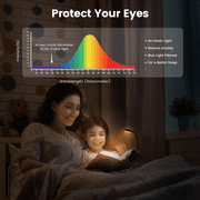 Glocusent Mini Rechargeable 10 LED Amber Book Light for Reading in Bed, Eye-Care Clip on Reading Light Up to 80 Hrs, 3 Dimmable Brightness x 3 Color Modes, Perfect Little Book Light for Readers & Kids