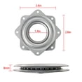 thumbnail image 2 of Paquete de 2 platos giratorios Lazy Susan de 3 pulgadas, 200 libras de libras, bandeja giratoria con rodamiento de bolas de acero, gabinete de mesa resistente y fuerte de perfil bajo, 2 of 3
