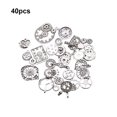 thumbnail image 4 of Ounissouiy 40 piezas de joyería de metal que hace los hallazgos de accesorios mecánicos de engranajes de bricolaje Artesanía Plata, 4 of 6