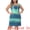 Blue Green, variant on Plus Size Tie Dye Sleeveless Sundress Casual Tank Dress 2X Blue Brown