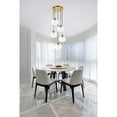 thumbnail image 2 of Baxter 5 Lights Brass Pendant With Clear Glass, 2 of 5
