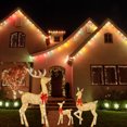 thumbnail image 4 of Trineo de ciervos navideño iluminado para decoración de exteriores, decoración de invierno para patios delanteros, 4 of 6