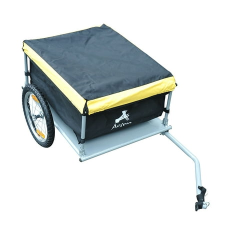 Aosom Elite Bike Cargo / Luggage Trailer - Yellow /