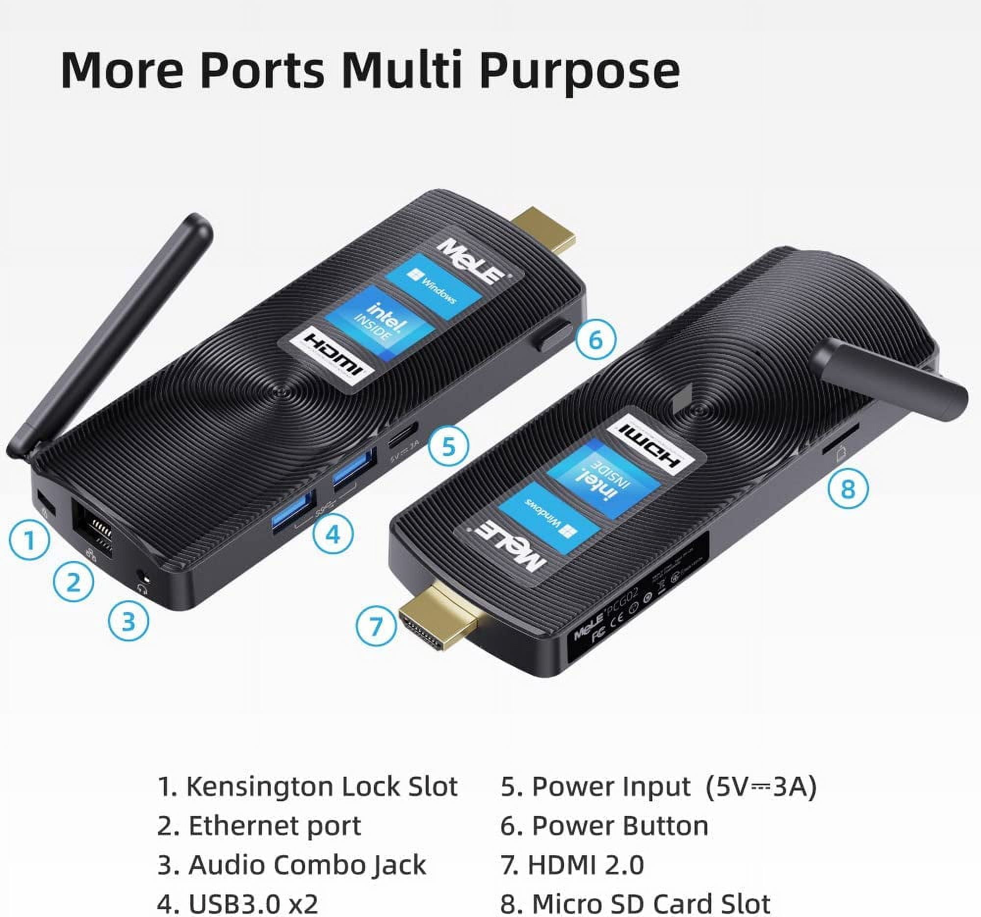 MeLE ファンレス ミニ PC スティック PCG02 Pro Windows 11 Pro