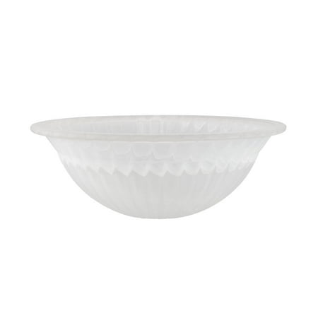 Aspen Creative 23512-11 Alabaster/Amber 2-Tone Glass Shade for Medium Base Socket Torchiere Lamp  Swag Lamp and Pendant 16-1/8  Diameter x 5-7/8  High.