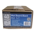 thumbnail image 2 of Crescent Acid-Free Mat Board, Acid Free, Rigid, Portable, Great for Plein Air, Double-Sidedmulti Media, 5 X 7 Inches, Black, 40 Sheets, 2 of 2