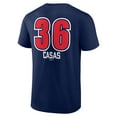 thumbnail image 3 of Men's Triston Casas Navy Boston Red Sox Fastball Player Name & Number T-Shirt, 3 of 3