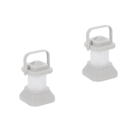 Masteelf 2pcs Miniature Lantern Figurine Tiny House Decor Table Centerpiece Miniature Lantern Decor Tiny Lantern Model Dollhouse Decoration