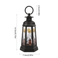 thumbnail image 3 of Halloween Vintage Silhouette Lantern 5.70IN Silhouette LED Lantern with Hanging Ring Spooky Lamp Halloween Decorations for Dining Table Fireplace Mantel Window Tree Branch Indoor Home Decorations, 3 of 6