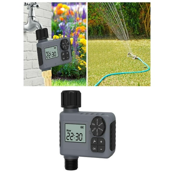 Sprinkler Timer Programmable Water Timer for Garden Hose Outdoor Soaker Hose Timed with Rain Delay/Manual/Automatic Watering System Digital Irrigation for Yard Lawn 1 Outlet
