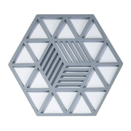 

Rubber Trivet Mat Heat Insulating Geometric Hollow Pot Holder Mat Bowl Coaster