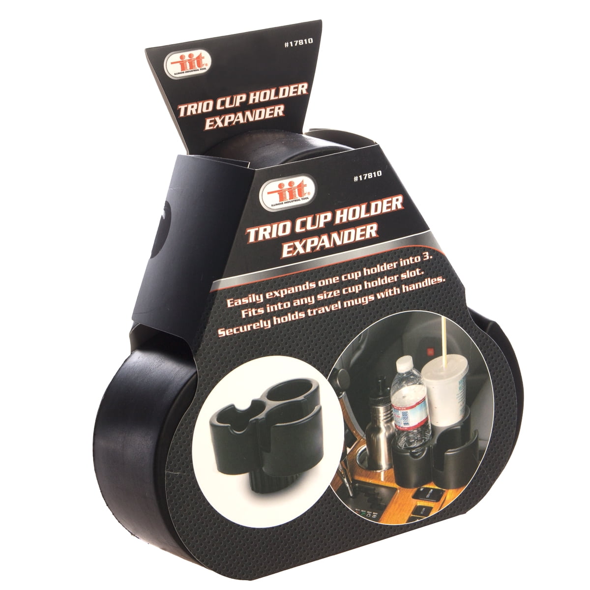Home-X Three Section Cup Holder Converter Car Truck Auto