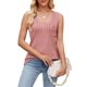 thumbnail image 3 of Camisetas Sin Mangas de Verano para Mujer, Camisetas Sin Mangas, Cuello en V, Ropa Informal Holgada, Conjuntos. Raíz de Rosa L, 3 of 10