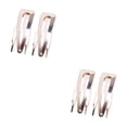 thumbnail image 3 of fastboy Hair Ornaments Sturdy Simple Styling Tools Side Clip Snap Fastener Clip Silver 2Set, 3 of 6