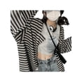 thumbnail image 2 of hirigin Women's Striped Print Cardigan, Casual Long Sleeve Button Down Loose Tops Outwear, 2 of 9