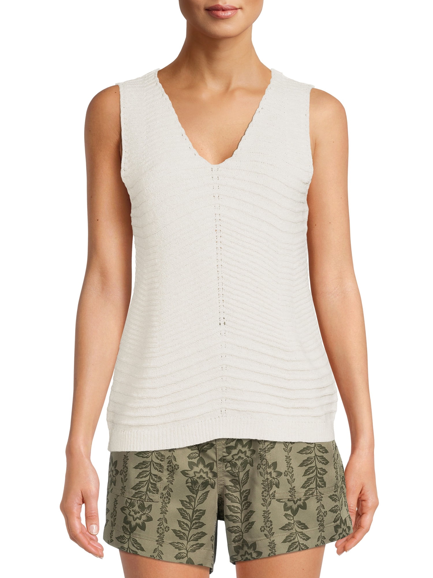 Rohe Synthetic Effie Top in Ivory Womens Clothing Tops Sleeveless and tank tops White 