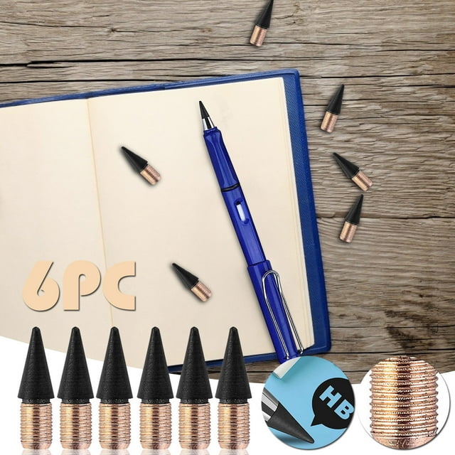 6 PCS Grip Correction Design Pencil Is Not Easy To Break The Pencil Refill
