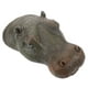 thumbnail image 3 of Figura de cabeza de hipopótamo flotante de resina para decoración de estanque., 3 of 7