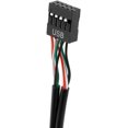 thumbnail image 4 of Adaptador divisor de concentrador de extensión de 1 a 4 con cabezal de 9 pines USB 2.0 de placa base de 2 piezas - Convertidor hembra MB USB 2.0 a 4 hembras - Cable interno USB de 30 cm Adaptador de c, 4 of 5